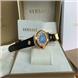 VERSACE VANITY ROSE GOLD ION-PLATED WATCH WITH BLACK LEATHER P5Q80D009 S009