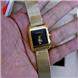 Đồng hồ Nữ Burberry Bu269 Mặt vuông - Mạ vàng 18K